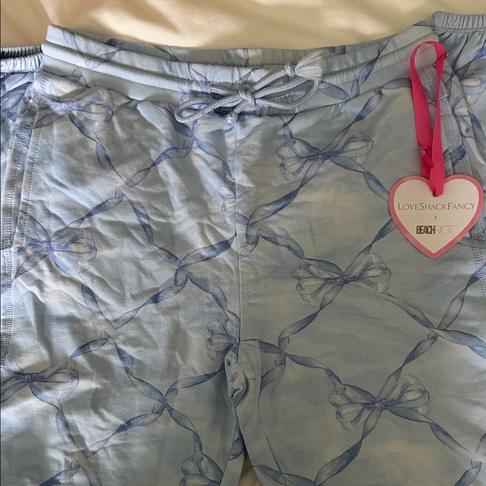 Loveshackfancy Blue Patterned Pants - image 3